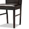 Baxton Studio Ancel Dark Brown Upholstered and Dark Brown Wood 5-Piece Dining Set 169-8031-10902 - alternate 7